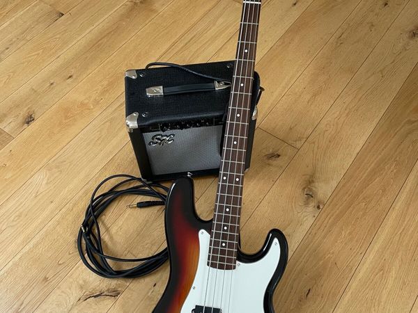 SX bass guitar and amp kit