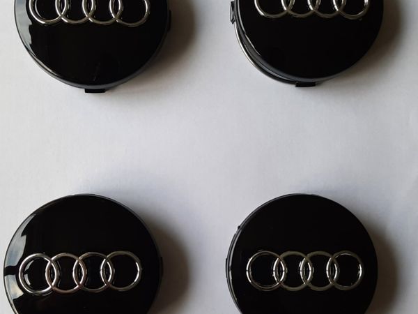 Audi wheel centre caps black/Grey 60mm 4 caps €15