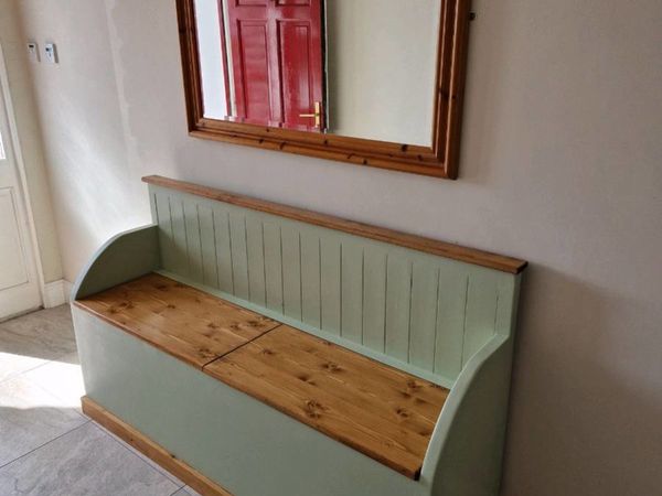 Monks bench with matching coat rack