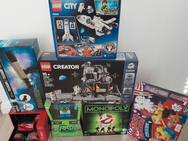 Brand new Lego toys, wrestlers etc