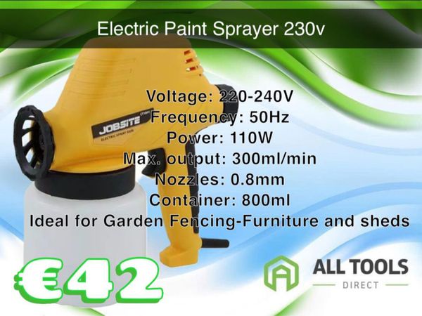 230v electric paint sprayer delivery available