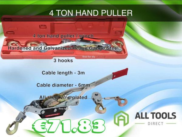 4 ton heavy duty hand cable puller