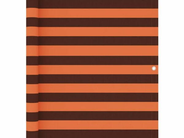 New*LCD Balcony Screen Orange and Brown 120x600 cm Oxford Fabric