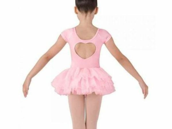 Pink heart ballet  tutu dress