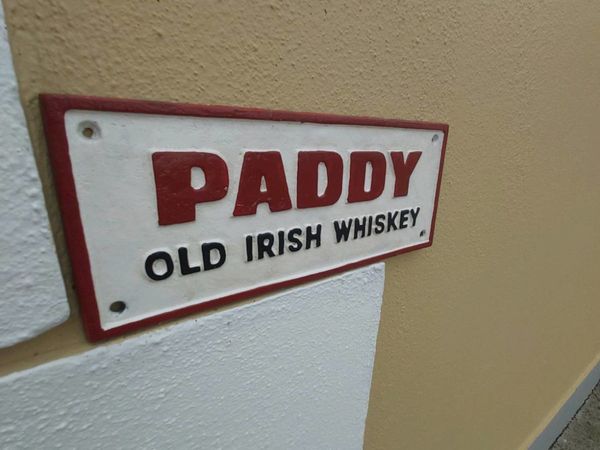 Large  paddy  cast iron sign