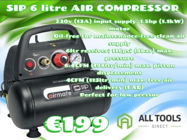 230v compact air compressor delivery available