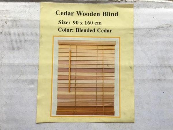 2 Cedar Wooden Blinds