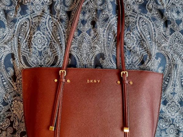 Genuine leather DKNY handbag