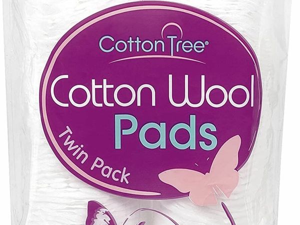 100% Pure Cotton, Round Cotton Wool Pads, 120 Count (Pack of 1) White B00FRIAETW_1