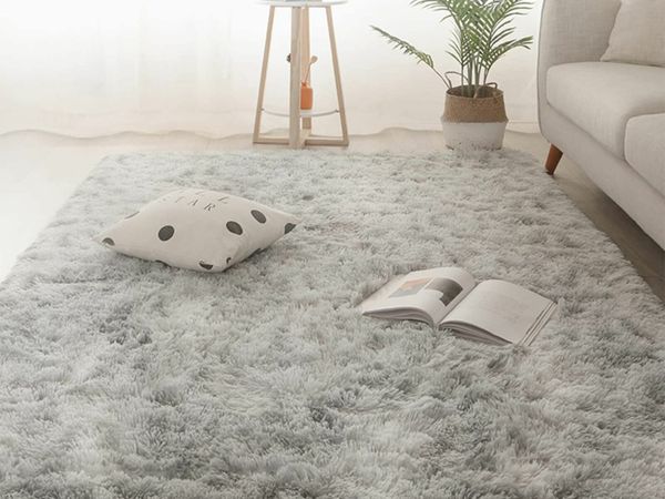 Soft Shaggy Area Rugs for Living Room - Modern Bed