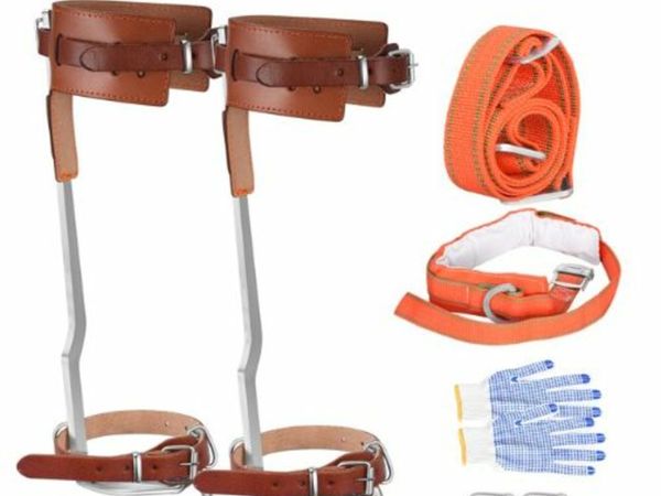 Tree Climbing Spike Set Equipment Tree Climbing Tool Widened And Thickened Design Safety Belt Bearing 120 KG
