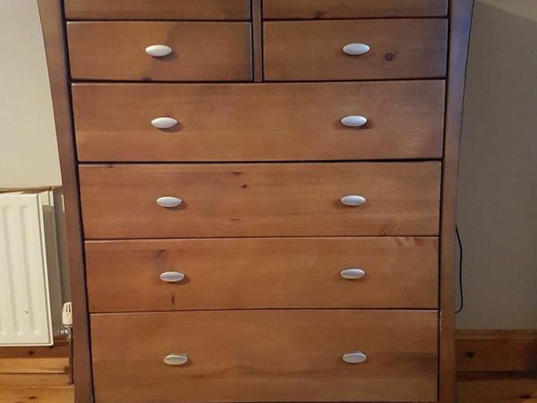 Large Solid Wood Chest of Drawers