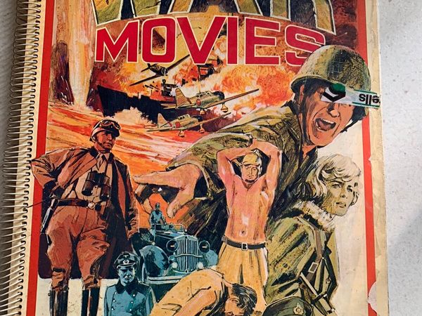 Rare collectible antique War Movies book