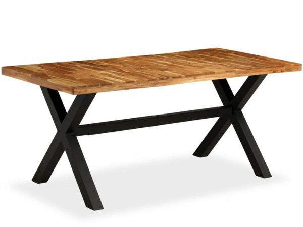 New*LCD Dining Table Solid Acacia and Mango Wood 180x90x76 cm