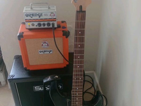 Yamaha pacifica 120h + orange amp +kinsman amp