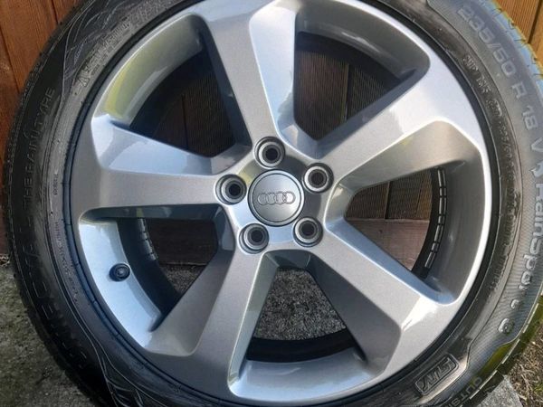 Genuine Audi Alloys & Uniroyal Rainsport 3 Tyres
