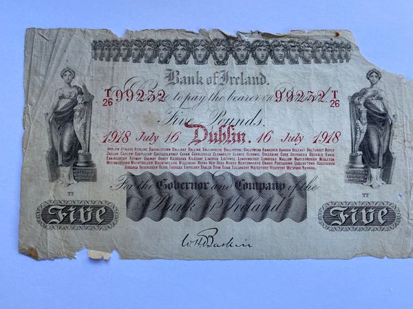 Bank of Ireland pre 1930 notes