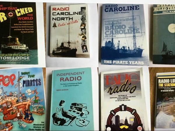 Radio Caroline (Pirate 1960's) Memorabilia Books (12); CD's etc