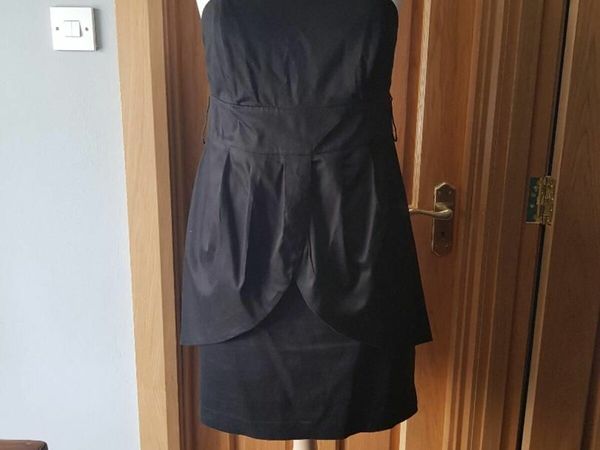 New Look Inspire black strapless dress, Size 18