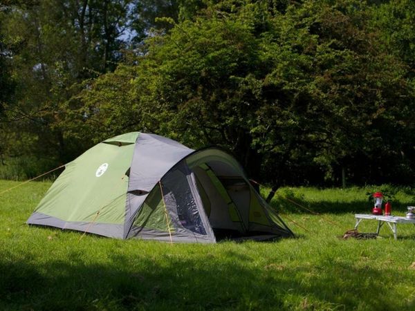 Camping Tent  Unisex Adult, Darwin 2 Tent, Compact 2 Man Dome Tent, also Ideal for Camping in the Garden, Lightweight 2 Person Camping and Hiking Tent, Waterproof, Sewn-in Groundsheet, Green/Grey