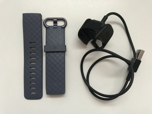 Fitbit Charge 3 strap and charging cable
