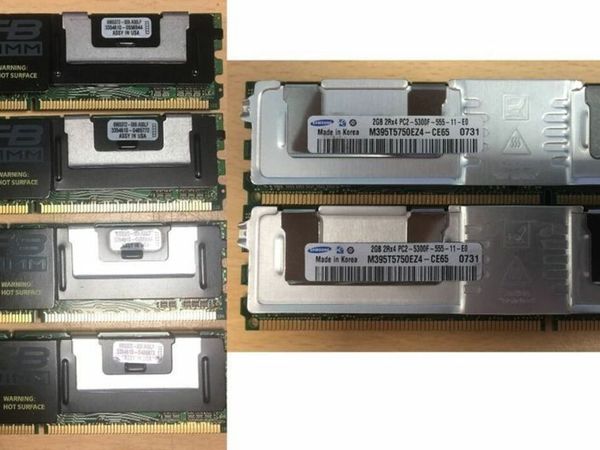 12GB Server Ram - PC2-5300F RAM - 6x 2GB MODULES