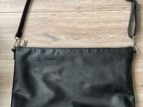 Black Leather-Look Handbag