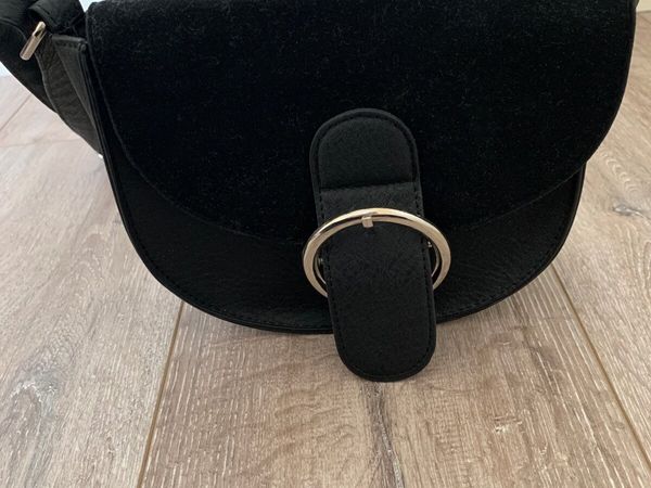 Black Velvety Handbag