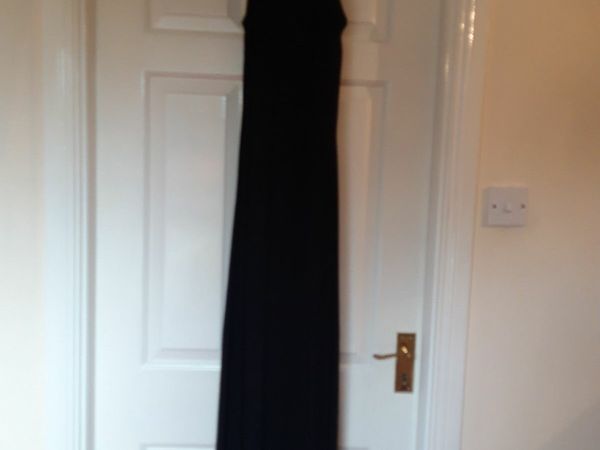 Black 'Wallis' halter neck maxi dress