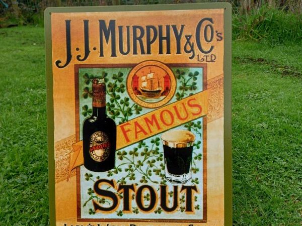 JJ Murphy & Co Stout Tin Sign