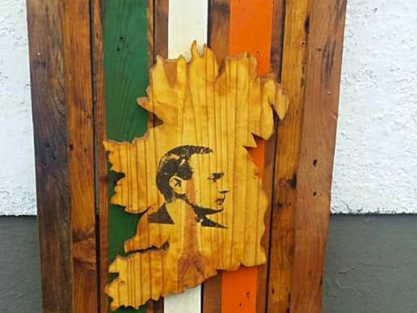 Rustic Padraig Pearse Commemorative Wood Print / Art