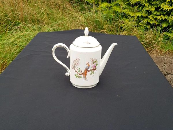 Bird china tea pot