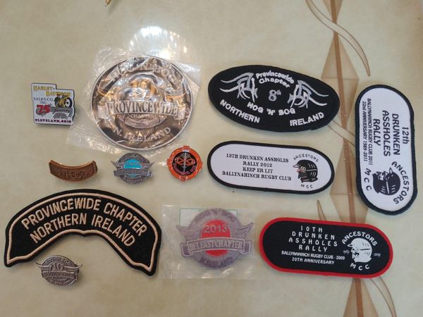 patches and pin badges