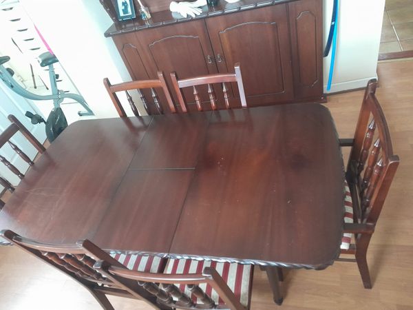 Mahogany table and chairs