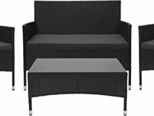 Poly-Rattan Furniture Set for Balcony/Garden/Lounge  Cushions