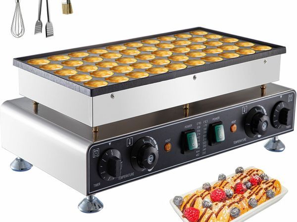 Electric Waffle Maker 50PCS Nonstick Mini Dutch Pancake Maker waffreras Kitchen Home Appliance Canteens Snack Gaufriers