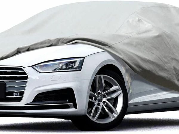 Car Cover Premium Waterproof 5 Layer Breathable Outdoor Indoor Sedan Cover (200"x61"x50",Grey)