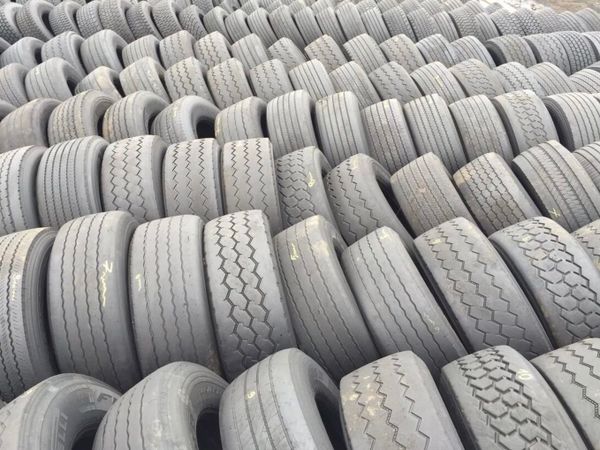 Truck tyre recycling