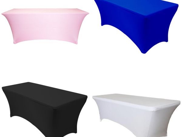 New 6ft Spandex Covers White /Pink/Black/Blue
