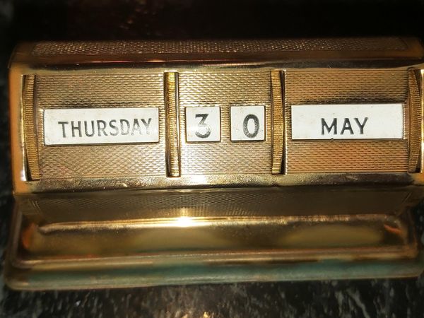 Brass perpetual calendar