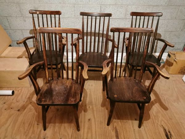 Antique Quaker style elbow chairs