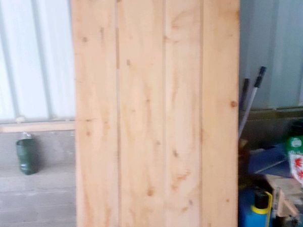 Shed door 6 ft 6 by 32 inches.