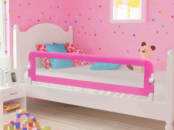 New*LCD Toddler Safety Bed Rail 150 x 42 cm Pink