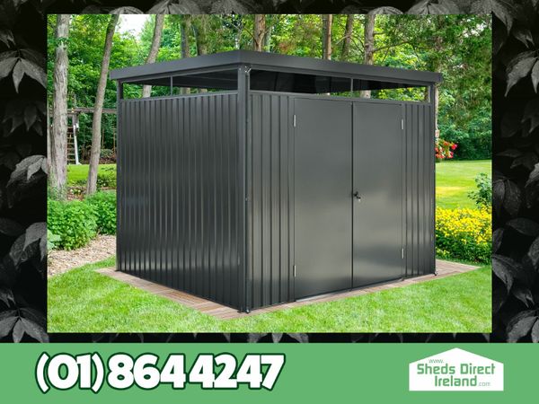 The Panoramic 9.5ft x 8ft Steel Garden Shed