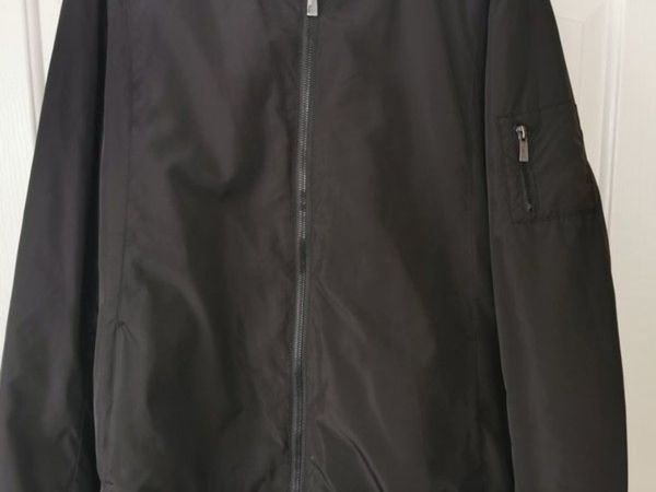 Zara Men's Black Bomber Jacket