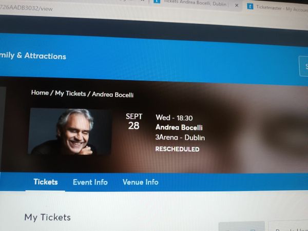 Andrew Bocelli  Tickets