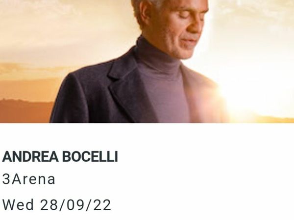 Andrea Bocelli tickets - 28/09/22 Good Seats