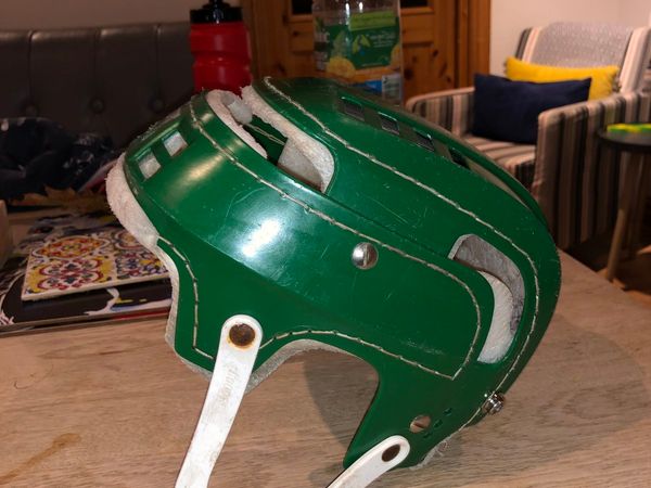 Green oldstyle cooper helmet