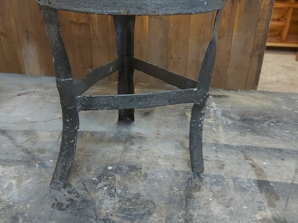 Vintage metal milking stool