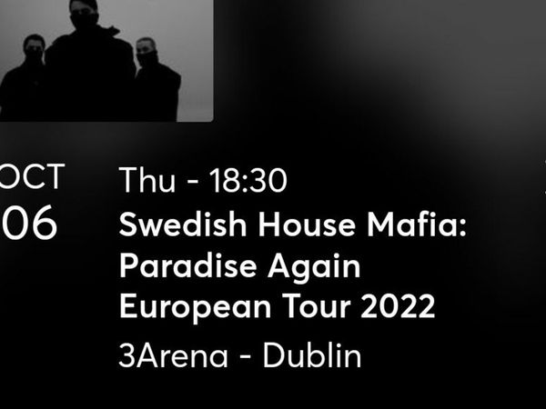 2 x Swedish House Mafia Concert Tickets